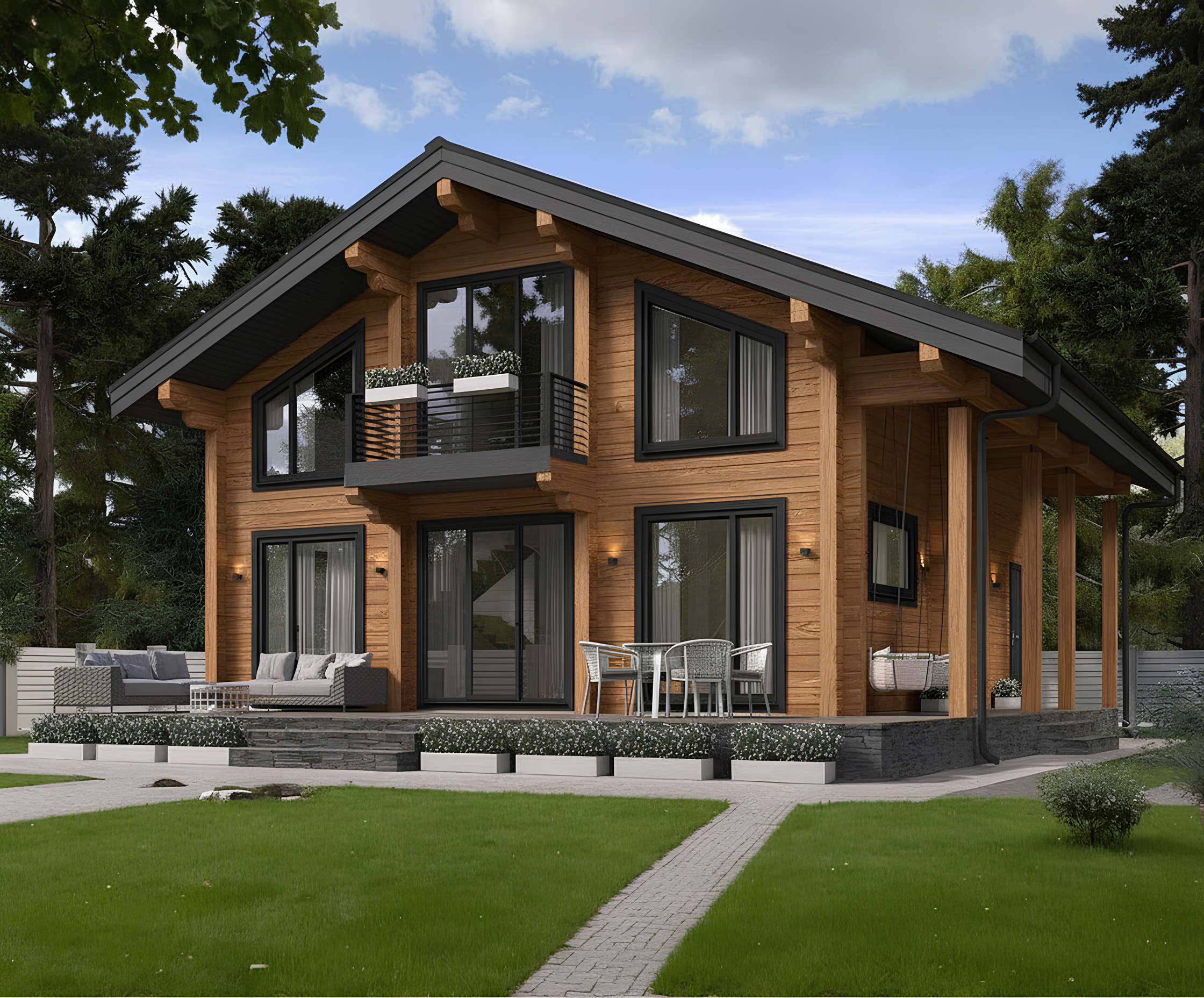 Дом из клееного бруса VZ-409